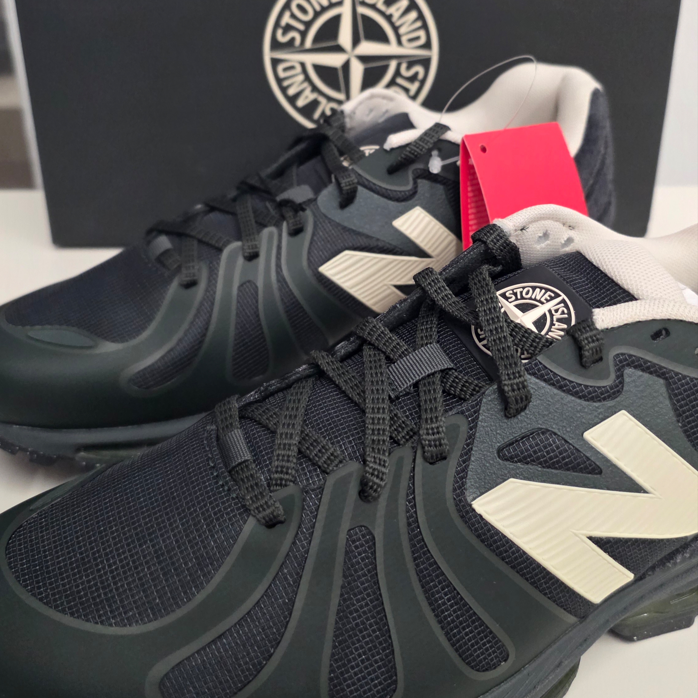 New Balance x Stone Island 1890 Deep Forest Tap Shoe μ°©μ© μ€νμΌ
