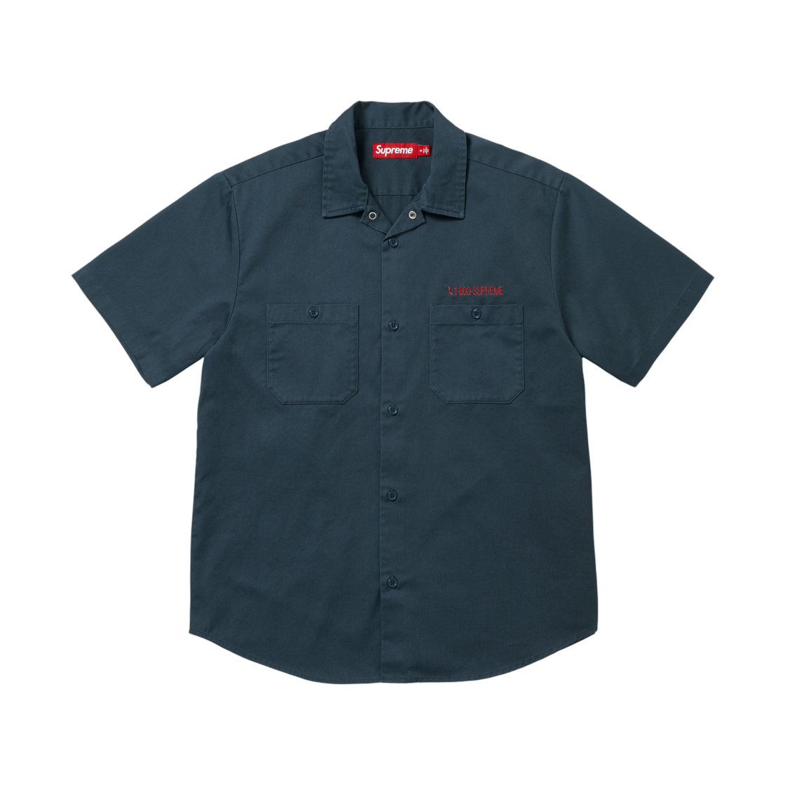 슈프림 AOI 사이보그 숏슬리브 워크 셔츠 네이비 - 26SS(Supreme AOI Cyborg S/S Work Shirt Navy - 26SS) - 2