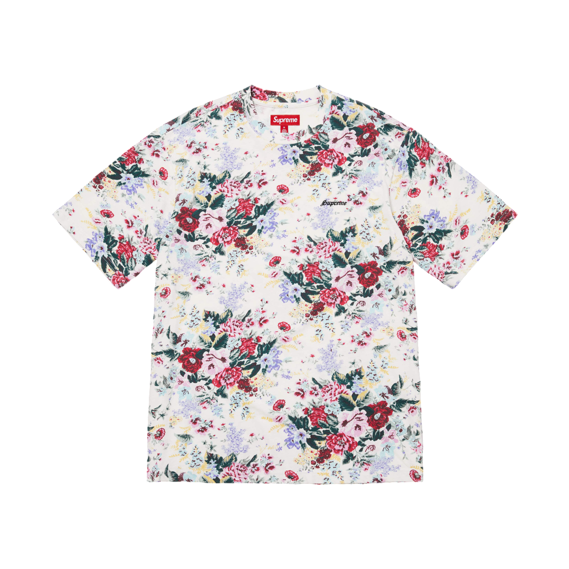 - Supreme Washed S/S Top Floral - 26SS