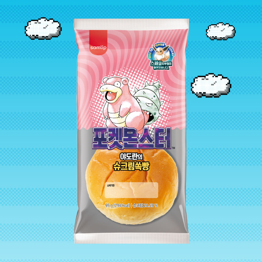 삼립 NEW 포켓몬 30주년 띠부씰빵 6종 12봉(Samlip NEW Pokémon 30th Anniversary Sticker Bread Variety Pack (6 Types, 12 Packs)) - 6