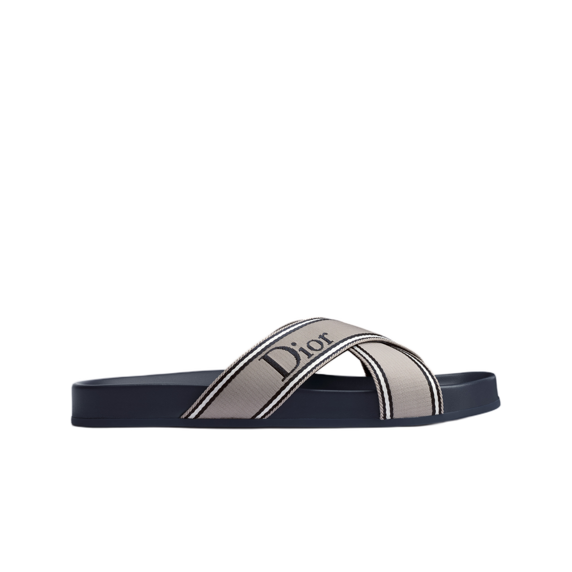 디올 디올리비에라 디올 아쿠아 샌들 테크니컬 패브릭 그레이 네이비 블루(Dior Dioriviera Dior Aqua Sandal Technical Fabric Gray Navy Blue)