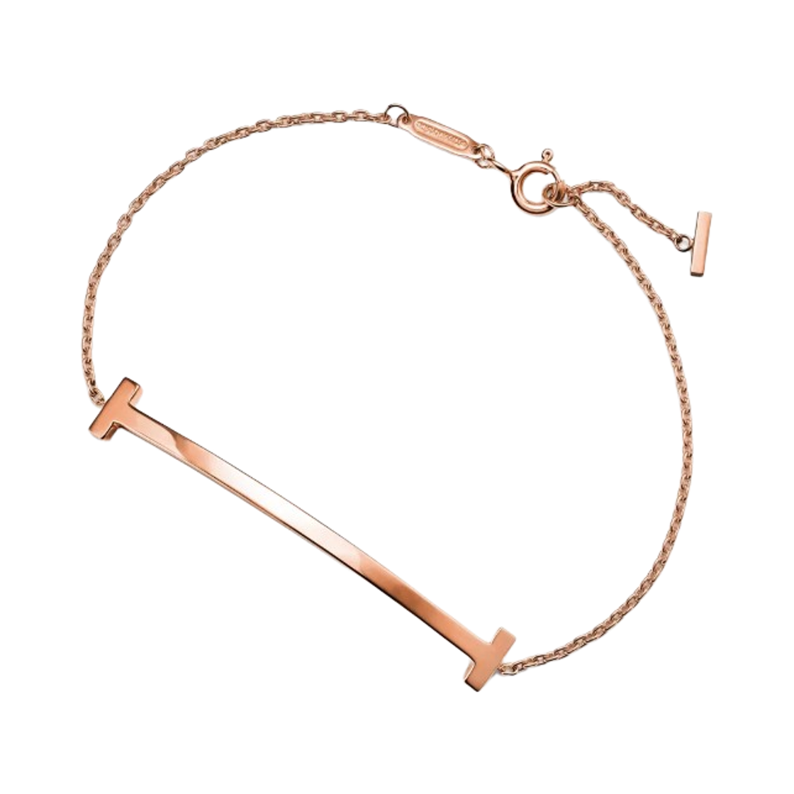 - Tiffany & Co. Tiffany T Smile Medium Bracelet Rose Gold