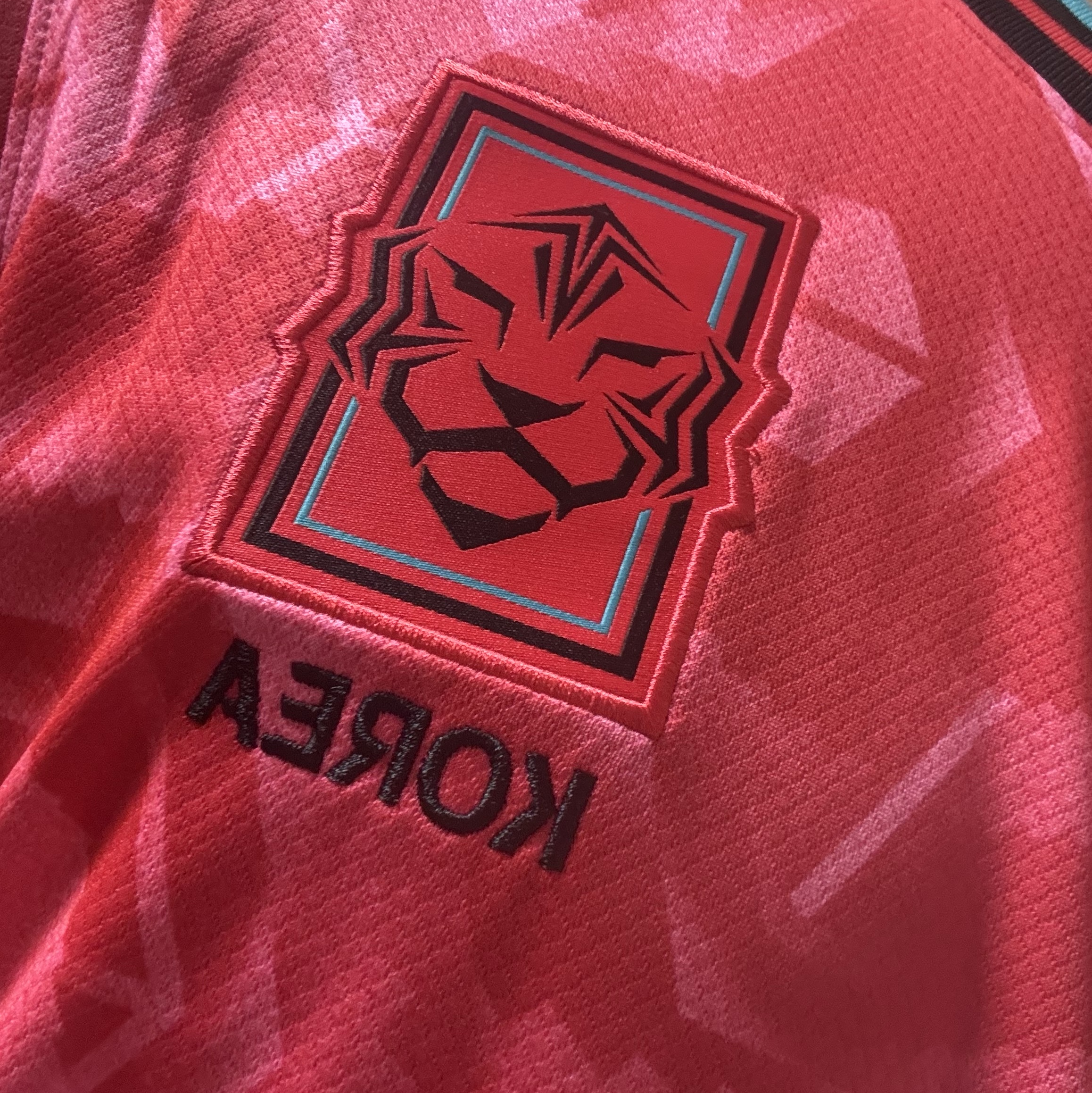 Nike Korea 2023/24 Dri-Fit Stadium Home Replica Jersey Black Global Red - Asia (Non Marking Ver.) 착용 스타일