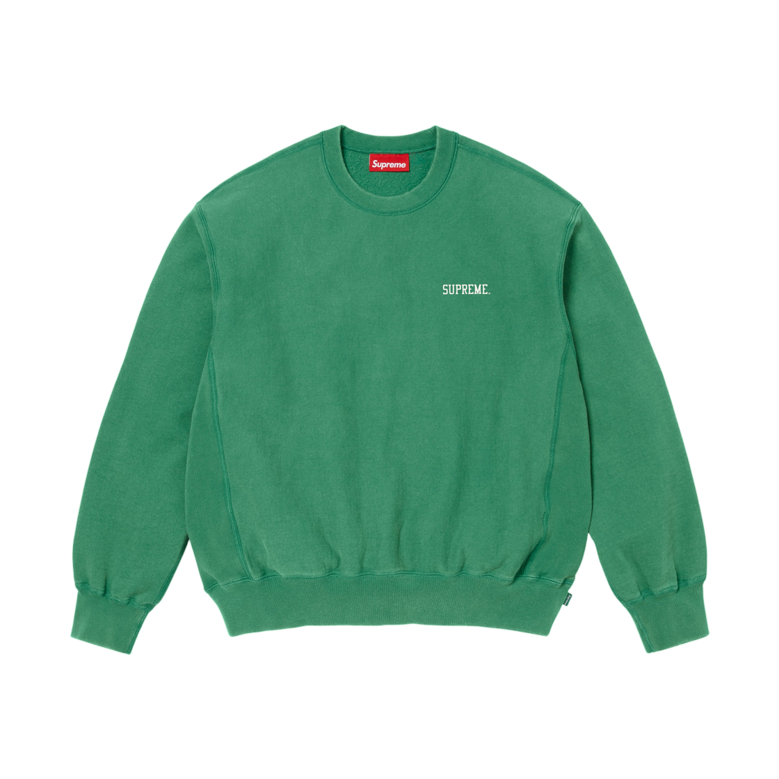 - Supreme Washed Crewneck Green - 26SS