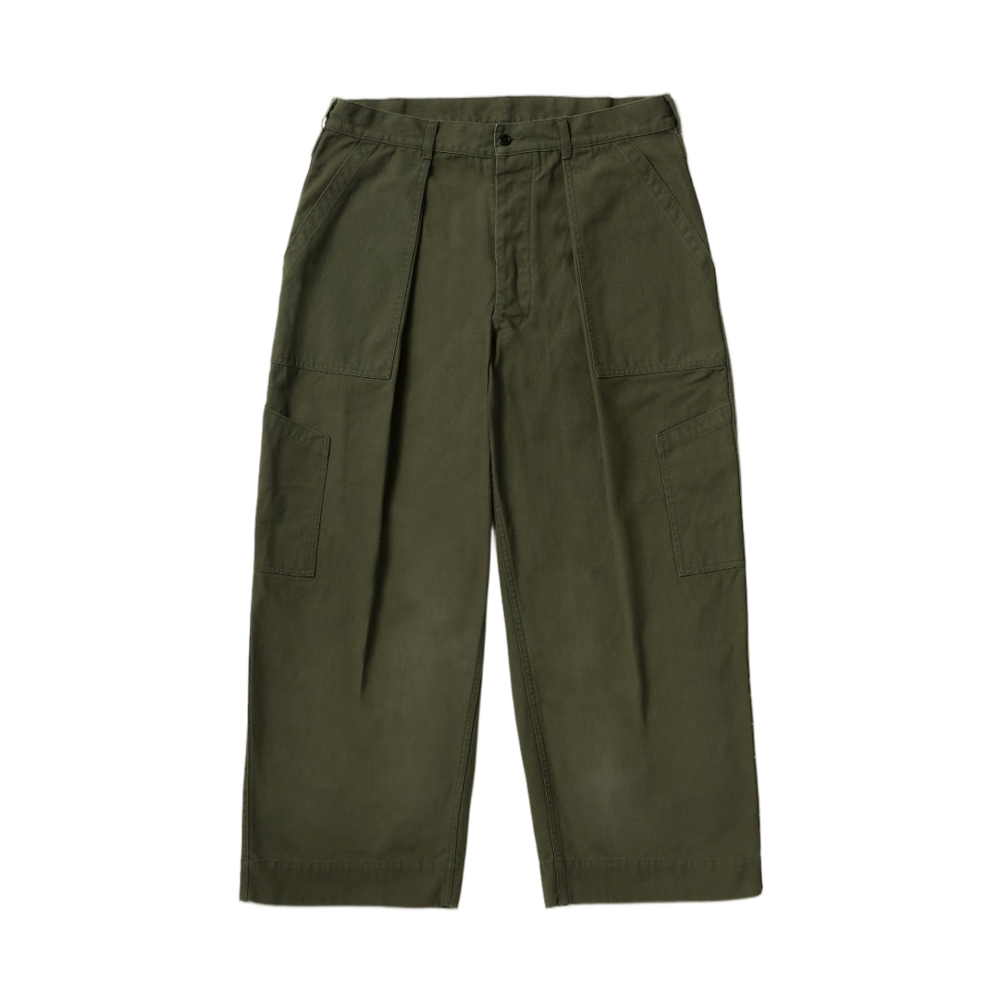 아프레쎄 USAF 헴드 바텀 올리브 - 26FW(A.Presse USAF Hemmed Bottoms Olive - 26FW) - 1