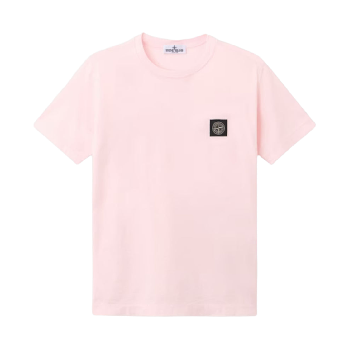 L1S1621000-02S0047-V0080 (Kids) Stone Island 2100002 Light Cotton Jersey Regular Fit T-Shirt with Compass Patch Pink - 26SS