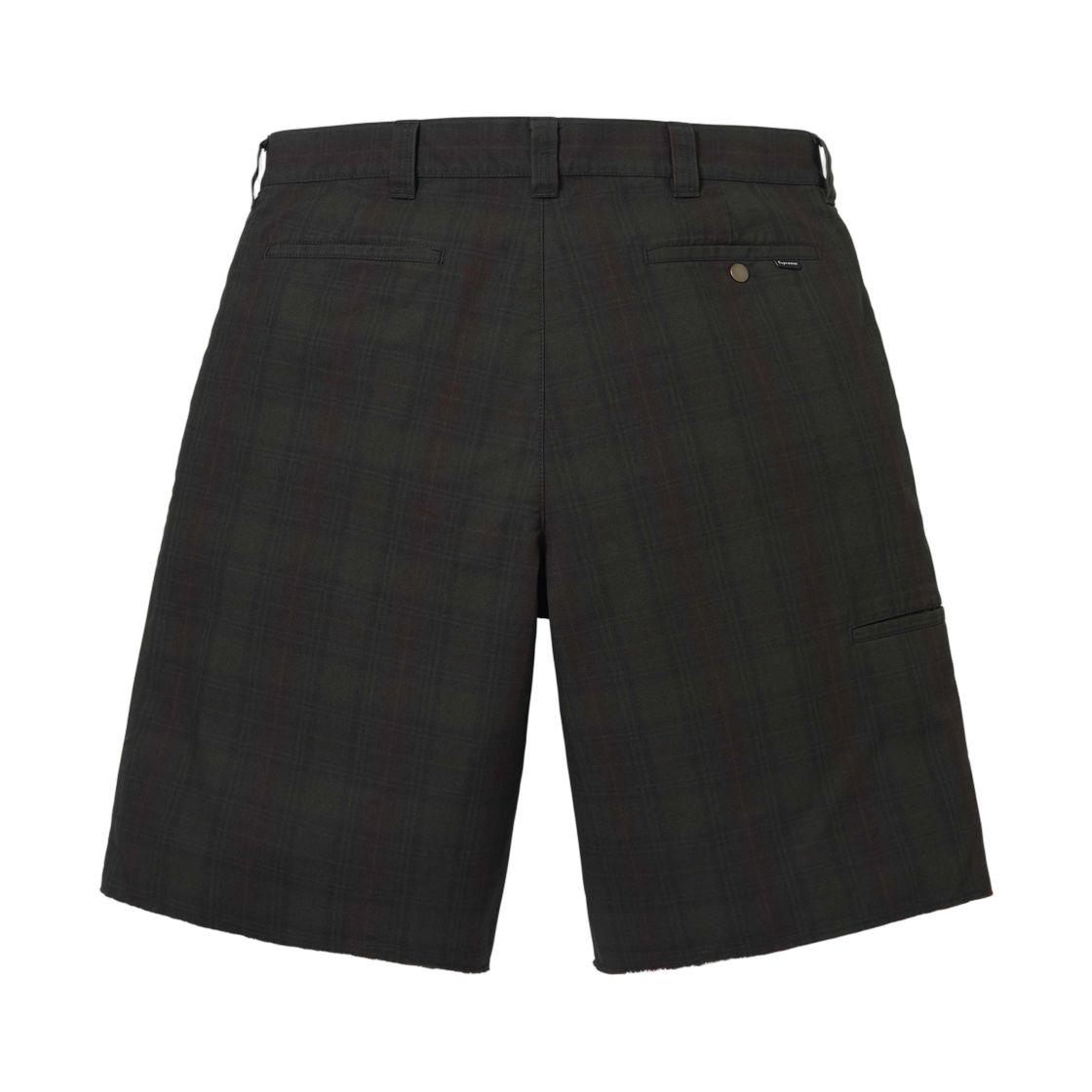 슈프림 워크 쇼츠 블랙 플레이드 - 26SS(Supreme Work Short Black Plaid - 26SS) - 2