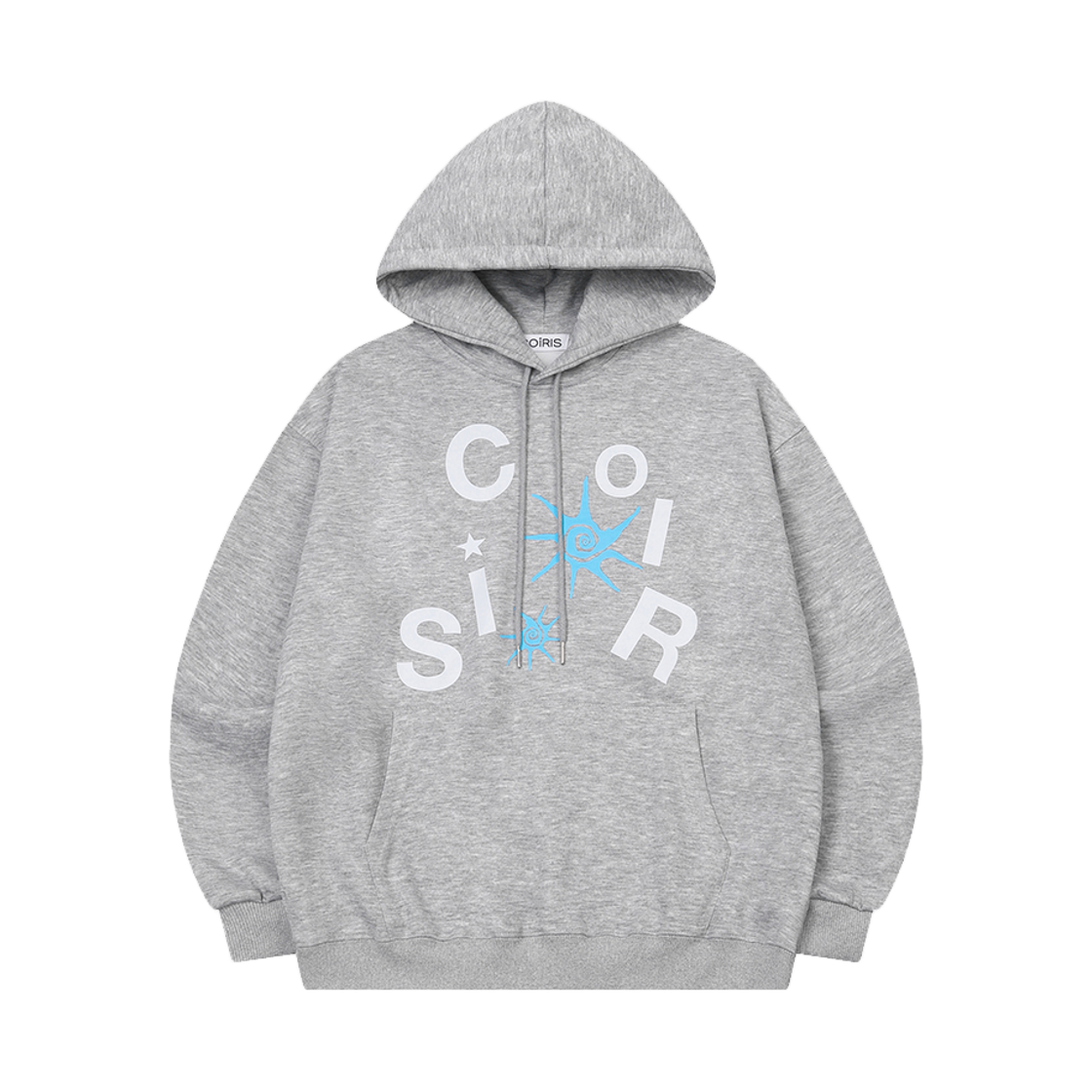 C-P00000BF Coiris Roa Puzzle Logo Hood T Gray