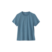 (W) SUNDAY CEREMONY Natural Dyed Basic Slub Tee - Deep Indigo