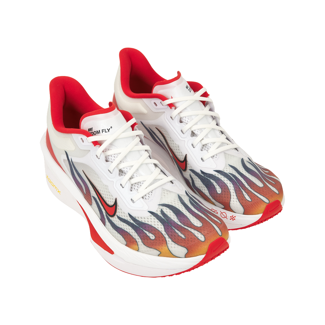 나이키 줌 플라이 6 프리미엄 화이트 하바네로 레드(Nike Zoom Fly 6 PRM White Habanero Red) - 4