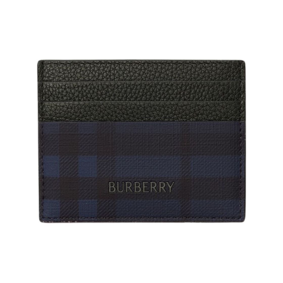 8129846 Burberry City Check Card Case Navy