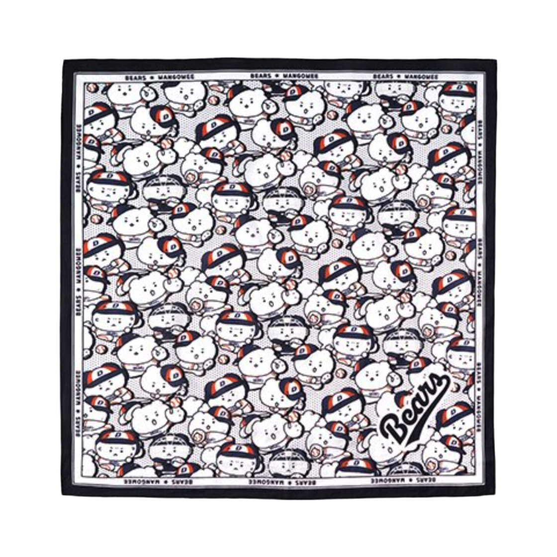 두산 베어스 x 망그러진곰 올드망곰베어스 반다나(Doosan Bears x Manggom Old Manggombears Bandana) - 1