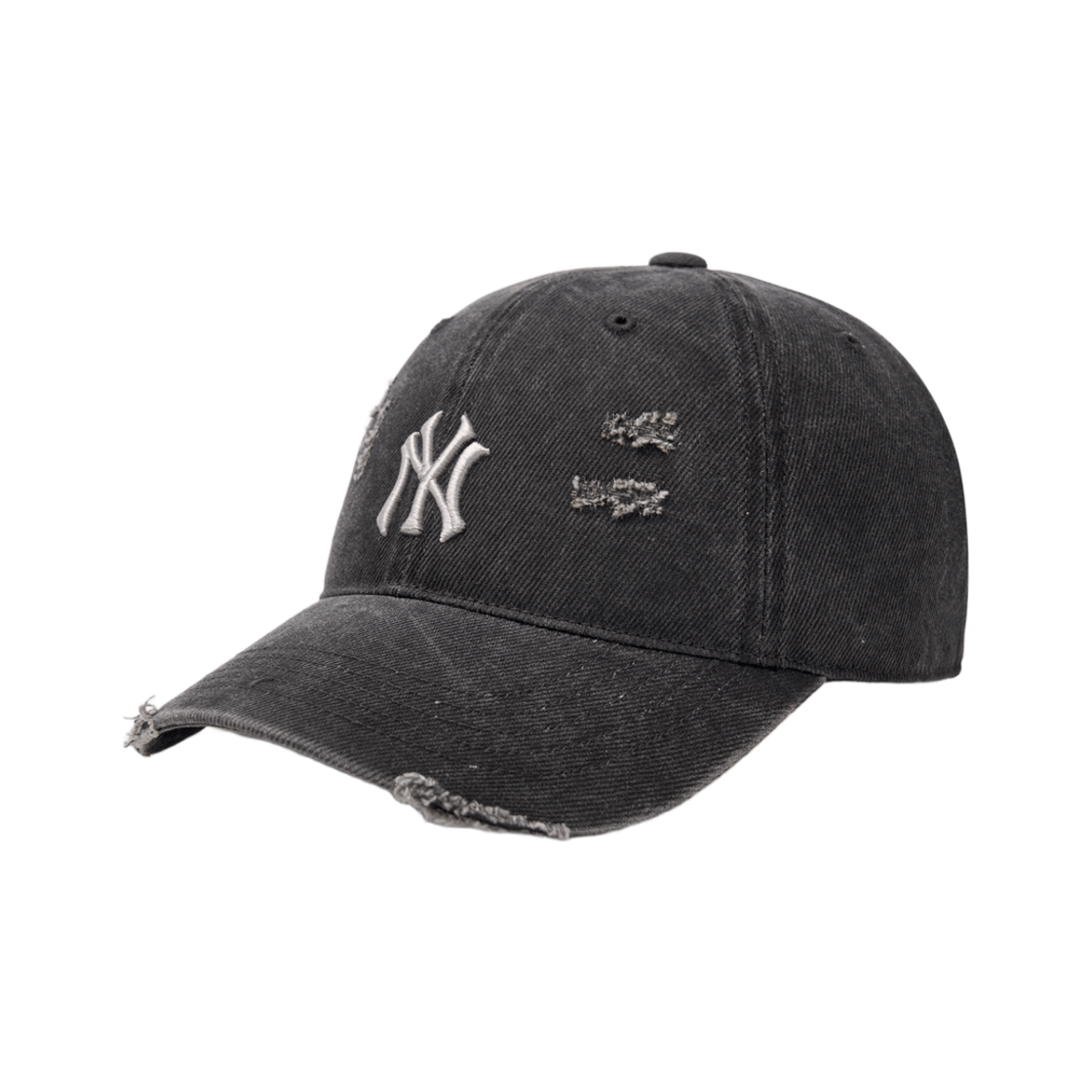 MLB 데미지 워싱 언스트럭쳐 볼캡 뉴욕 양키스 다크 그레이(MLB Damaged Washing Unstructured Ball Cap New York Yankees Dark Grey)