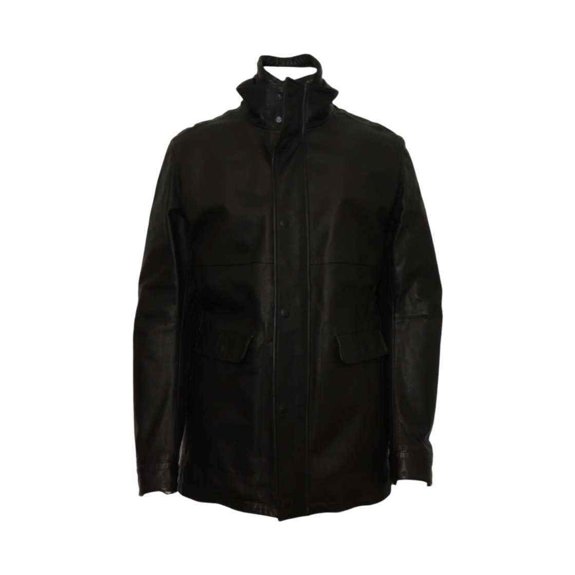 ITI3PEQSUFWP Fendi FPG167 Black Leather Men's Jacket