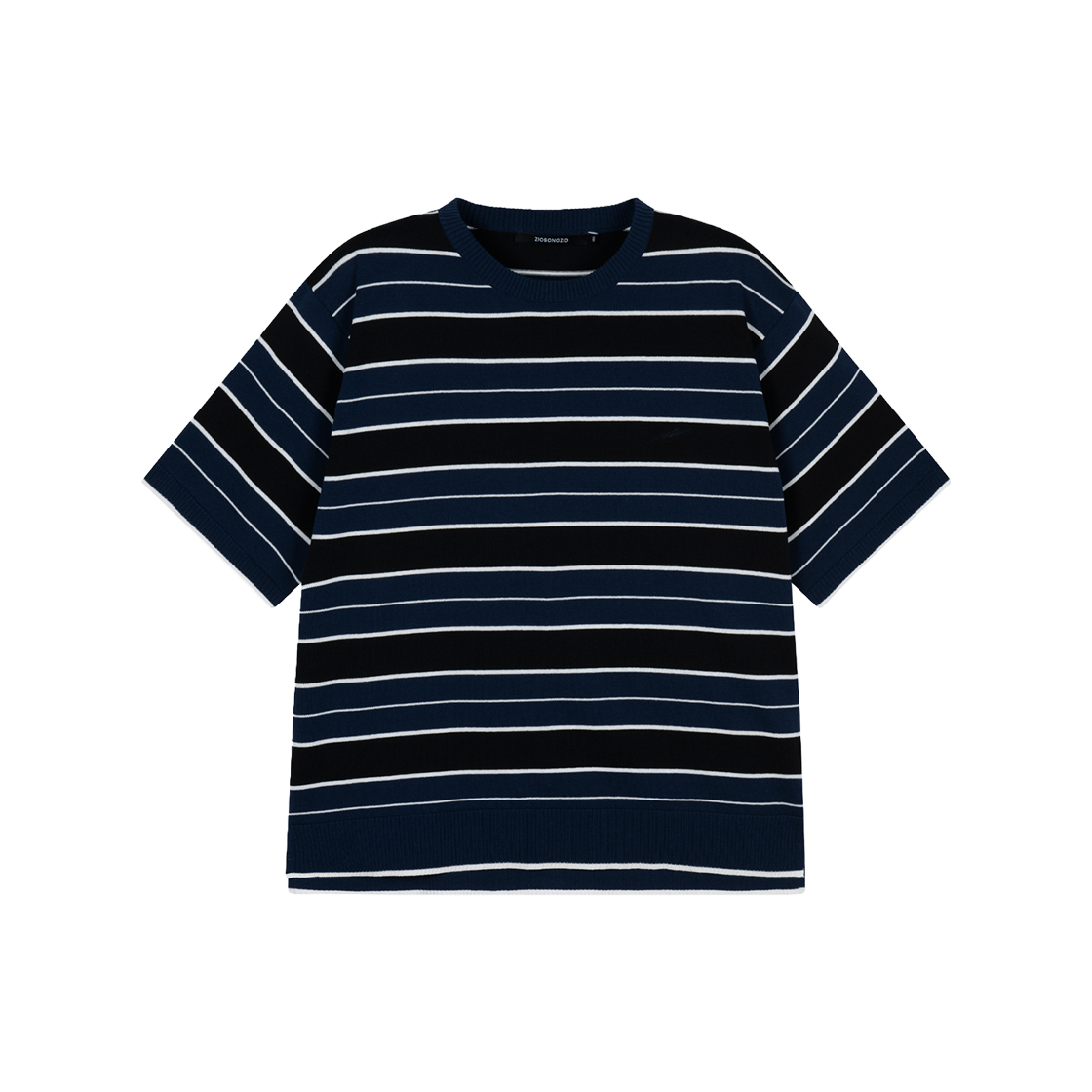 지오송지오 멀티 스트라이프 크루넥 니트 네이비 ZI3KT304NY(ZIOSONGZIO Multi Stripe Crewneck Knit Navy)