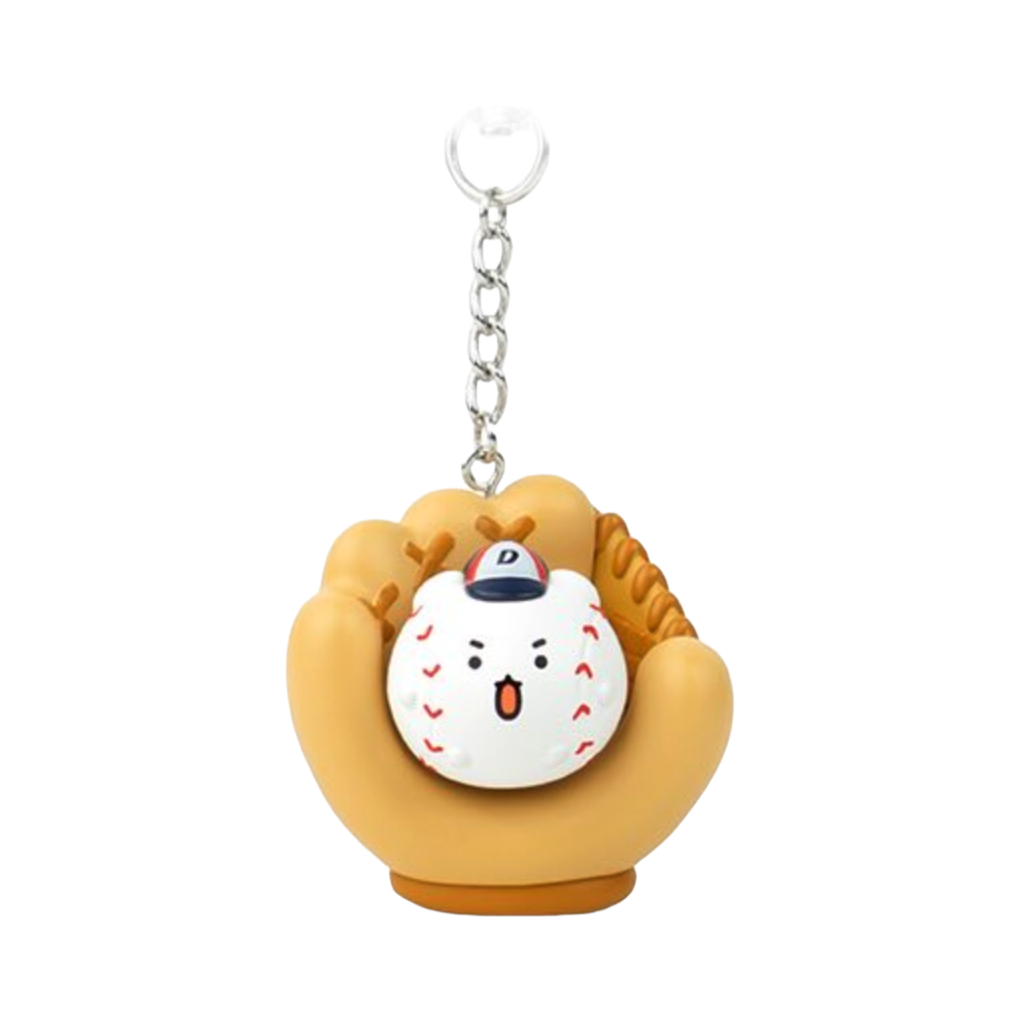 두산 베어스 x 망그러진곰 야구공 망곰 피규어 클리커 키링(Doosan Bears x Manggom Baseball Manggom Figure Clicker Keyring) - 1