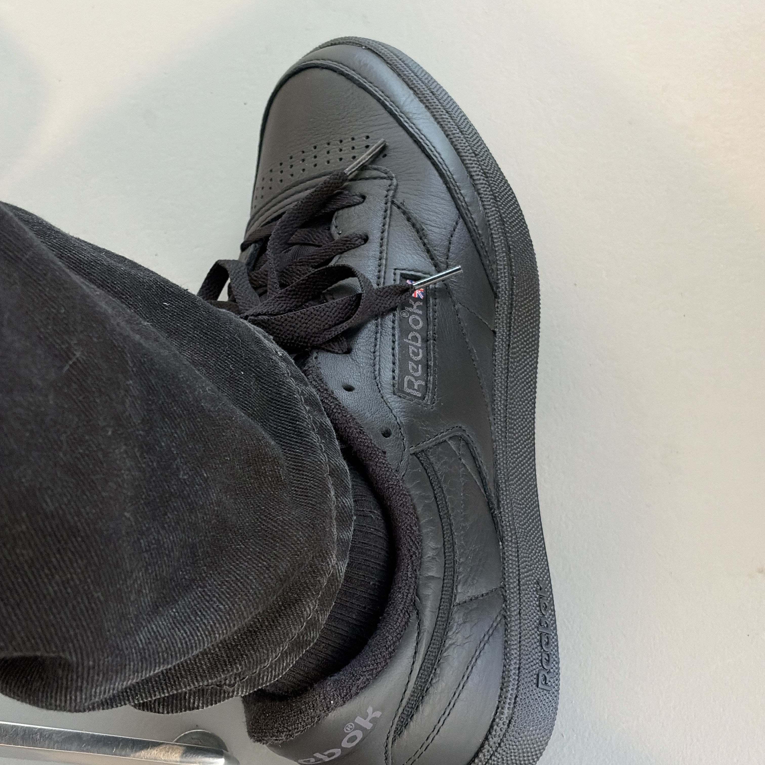 Reebok Club C 85 Black 착용 스타일