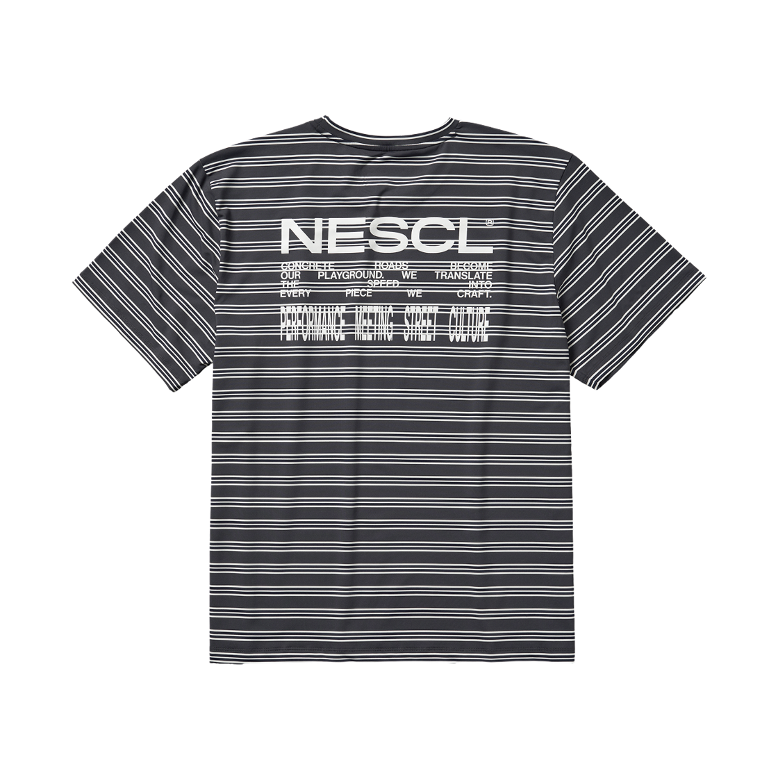 네거티브 스플릿 클럽 프로스트 스트라이프 시스템 티셔츠 차콜(negative split club Frost Stripe System T-Shirt Charcoal) - 2