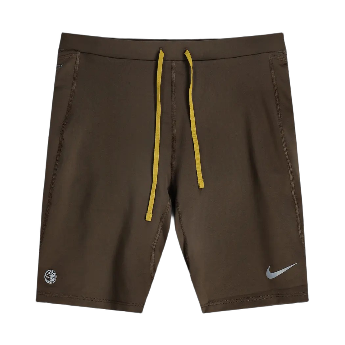 IQ3636-212 Nike Fast Dri-Fit Brief Lined 1/2-Length Running Tights Dark Hazel Black (IQ3636-212)