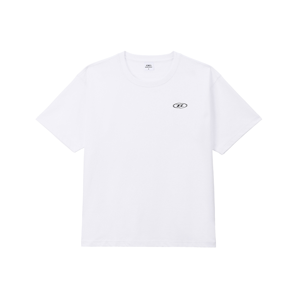 BH2MST215WH BORN TO WIN Silver B Basic T-Shirts White