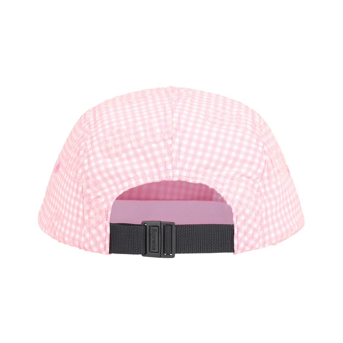 슈프림 모노그램 깅엄 캠프캡 핑크 - 26SS(Supreme Monogram Gingham Camp Cap Pink - 26SS) - 2