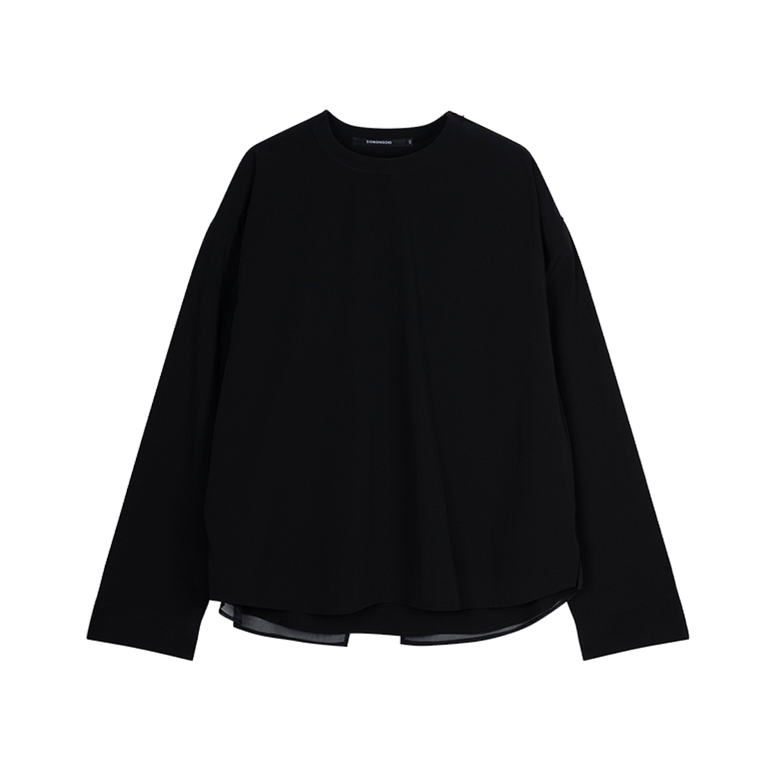 지오송지오 다다이즘 엠브로이드 백 플라이 티셔츠 블랙 ZI2TS213BK(ZIOSONGZIO Dadaism Embroidered Back Fly T-Shirt Black)