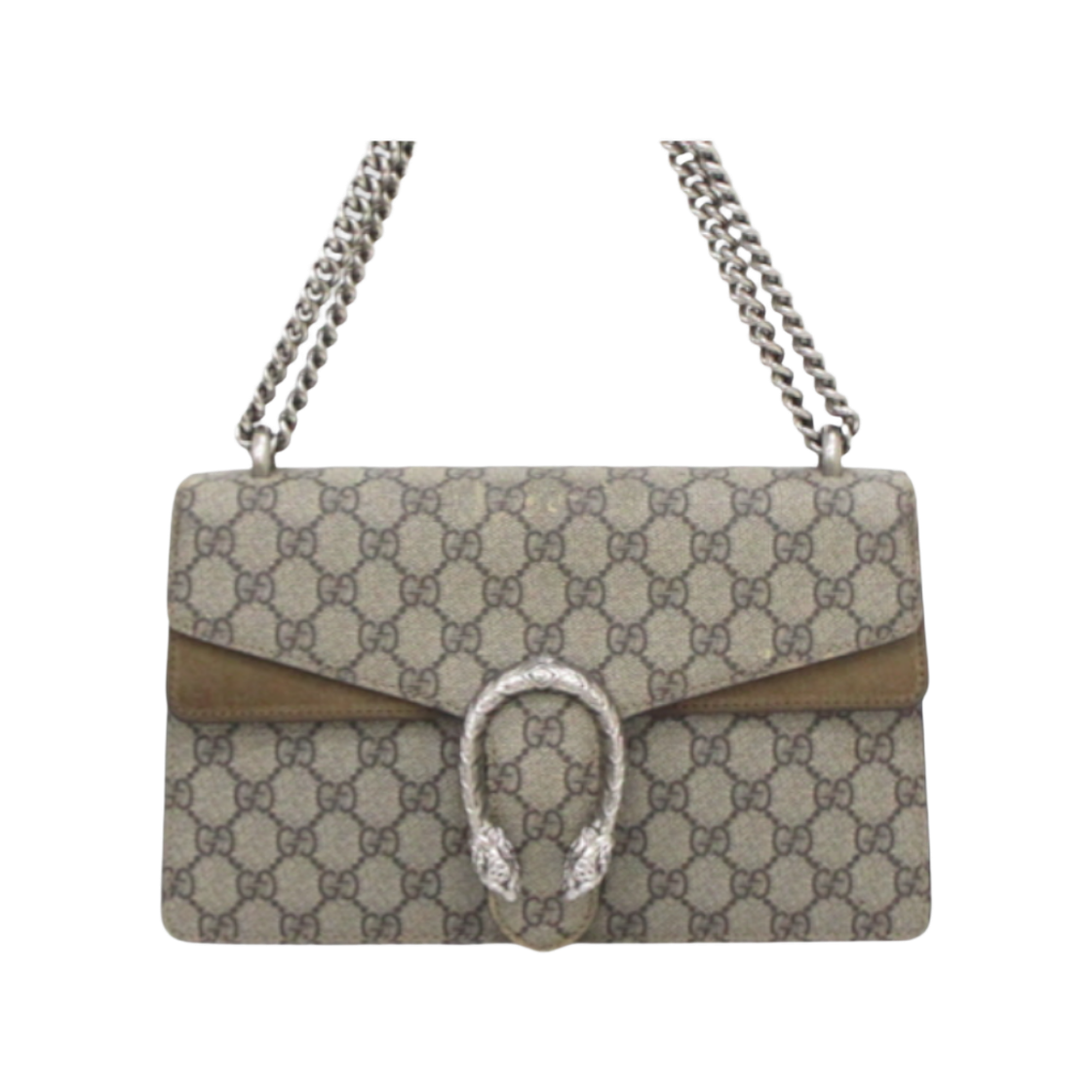 ITT8JN6O6MD4 Gucci Dionysus Small Chain Shoulder Bag in GG Supreme Canvas