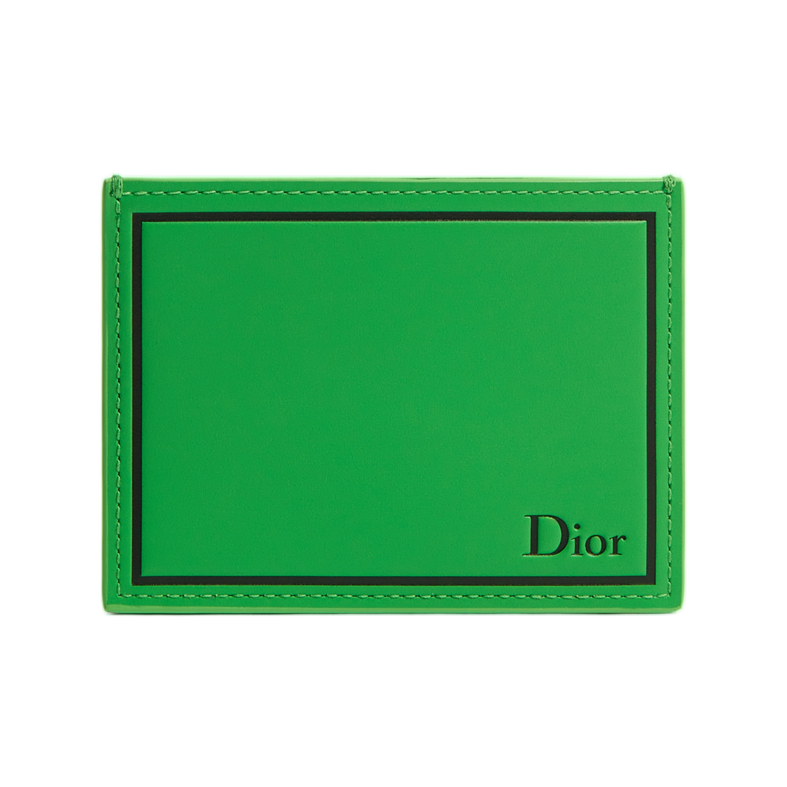 2ESCH201SRF-H09E Dior Card Holder Smooth Calfskin Green