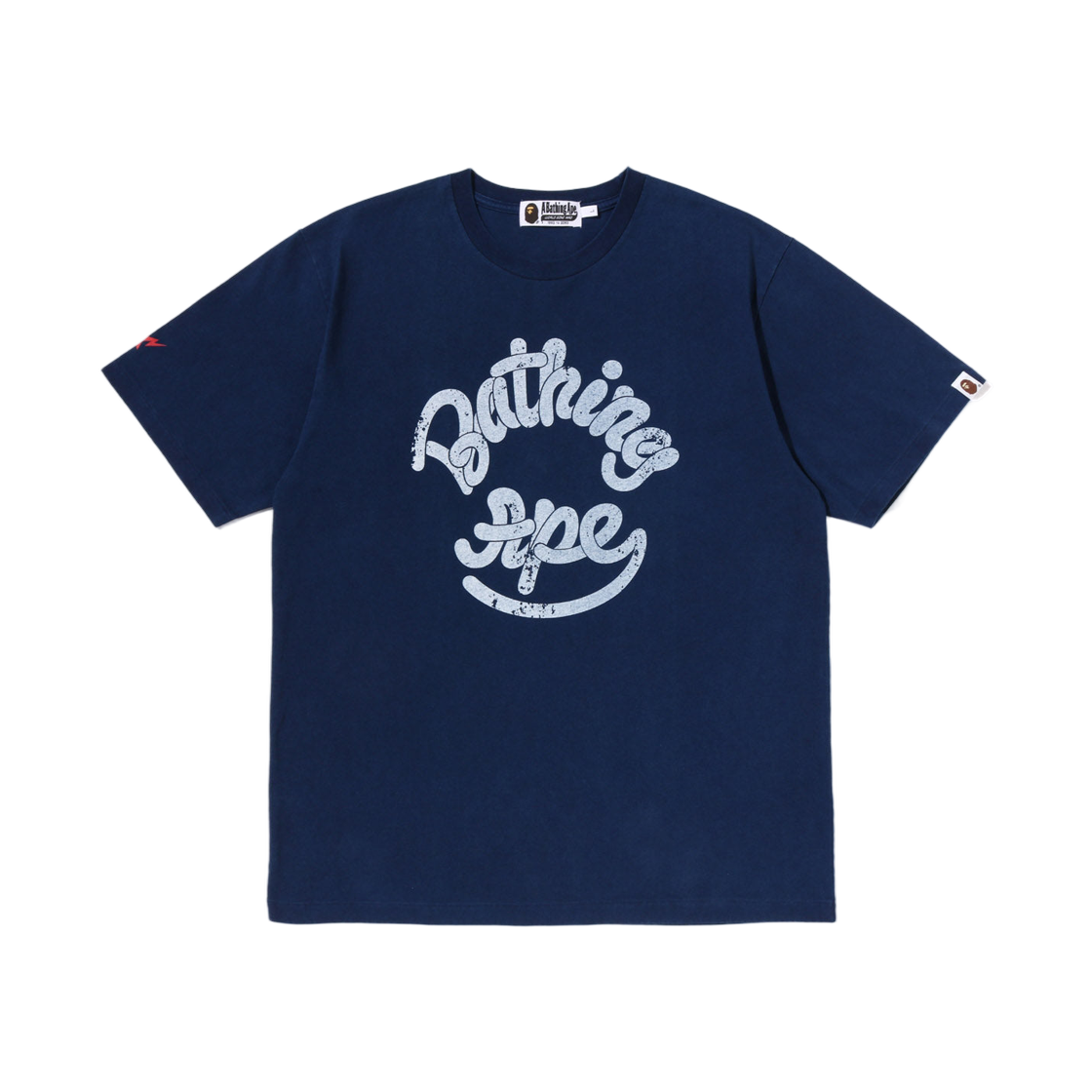 - BAPE Logo Indigo T-Shirt Indigo