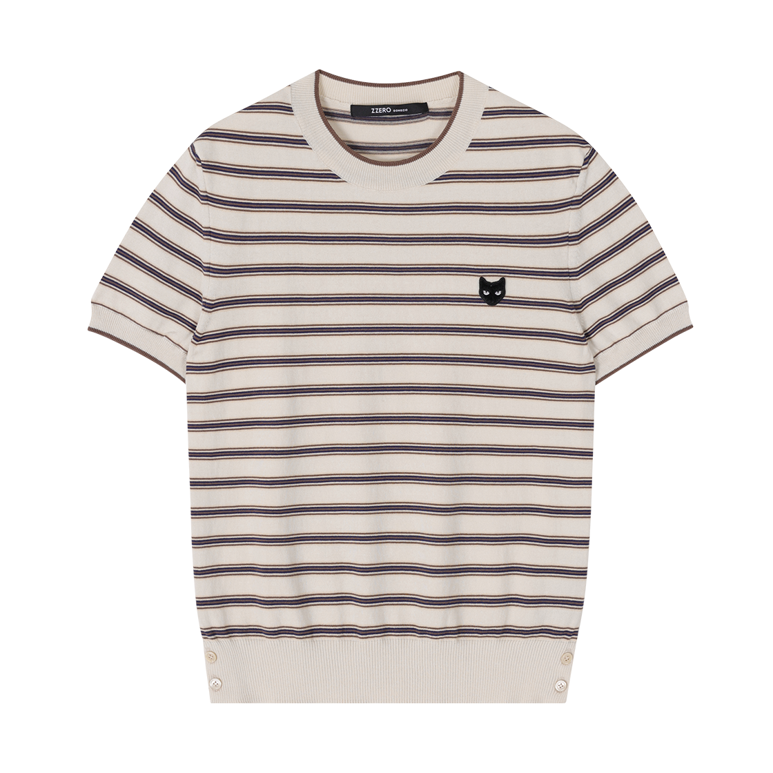 WI3KT864BE (W) SONGZIO ZZERO Panther Stripe Cardigan Beige