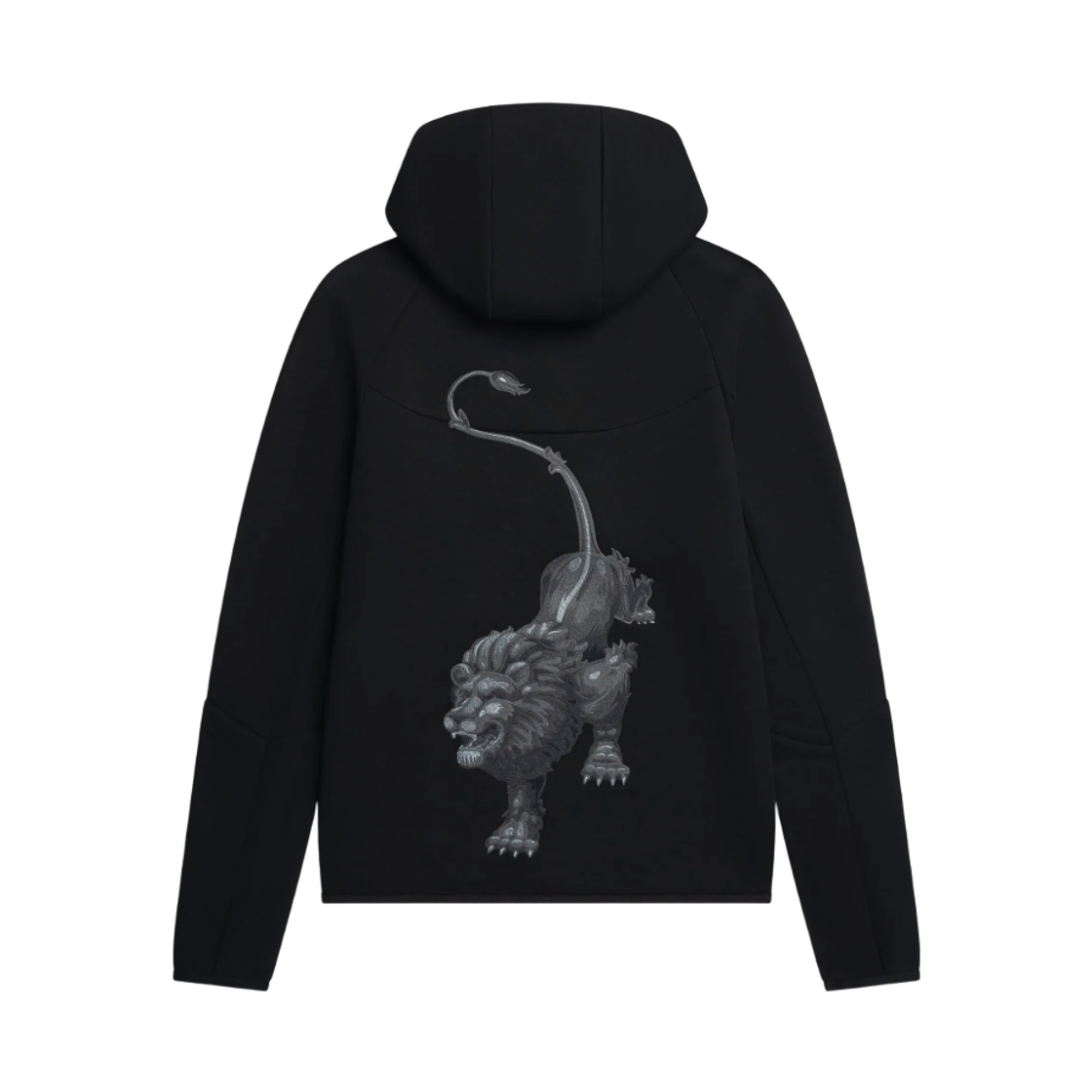 나이키 x 파타 테크 플리스 윈드러너 풀 집 윈드러너 후드 블랙 (IM3206-010)(Nike x Patta Tech Fleece Windrunner Full Zip Hoodie Black (IM3206-010)) - 2