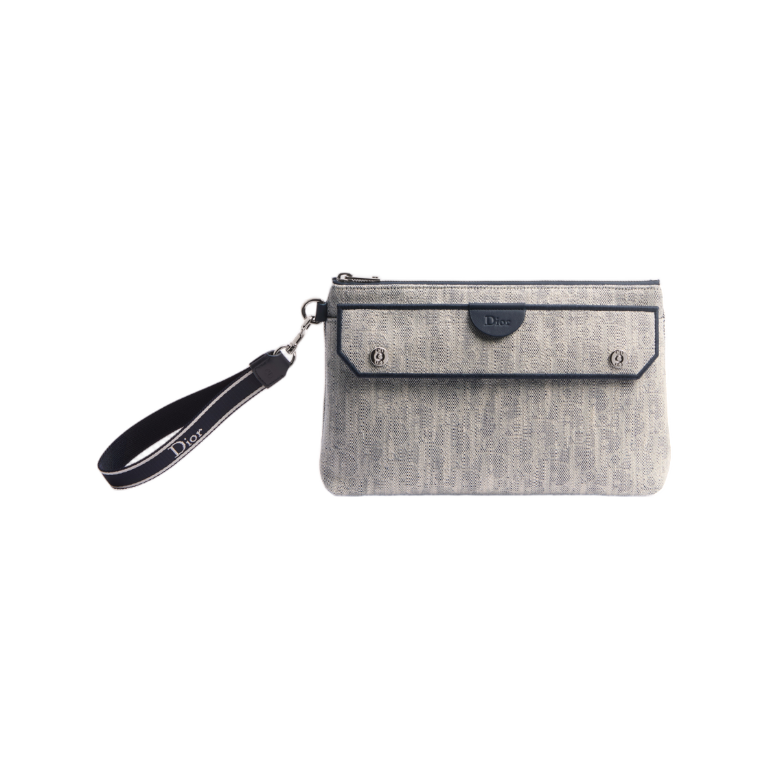 2DBCA646VBA-H080 Dior Dioriviera Pocket Dior Jet A5 Triangle Pouch Dior Oblique Denim Canvas Gray
