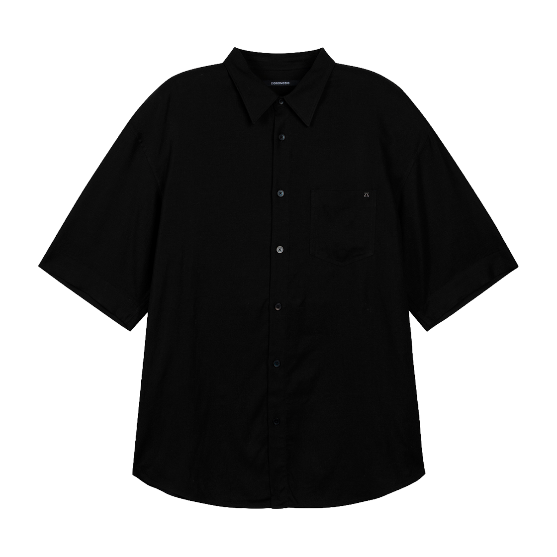 지오송지오 녹턴 아트워크 포플린 하프 셔츠 블랙 ZI3SH301BK(ZIOSONGZIO Nocturne Artwork Poplin Half Shirt Black) - 2