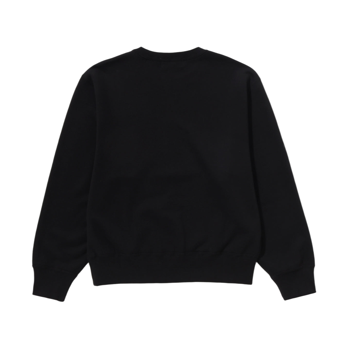 (W) 베이프 컬리지 크루넥 스웨트셔츠 블랙((W) BAPE College Crewneck Sweatshirt Black) - 2