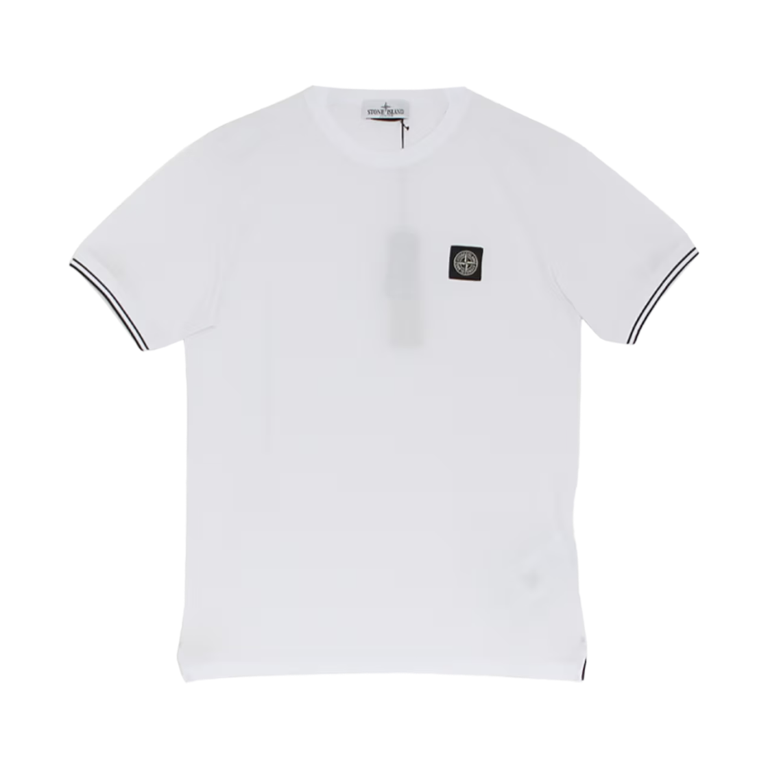 L1S1621000-01S0018-V1001 (Kids) Stone Island 2100001 Compass Logo Patch T-Shirt White - 26SS