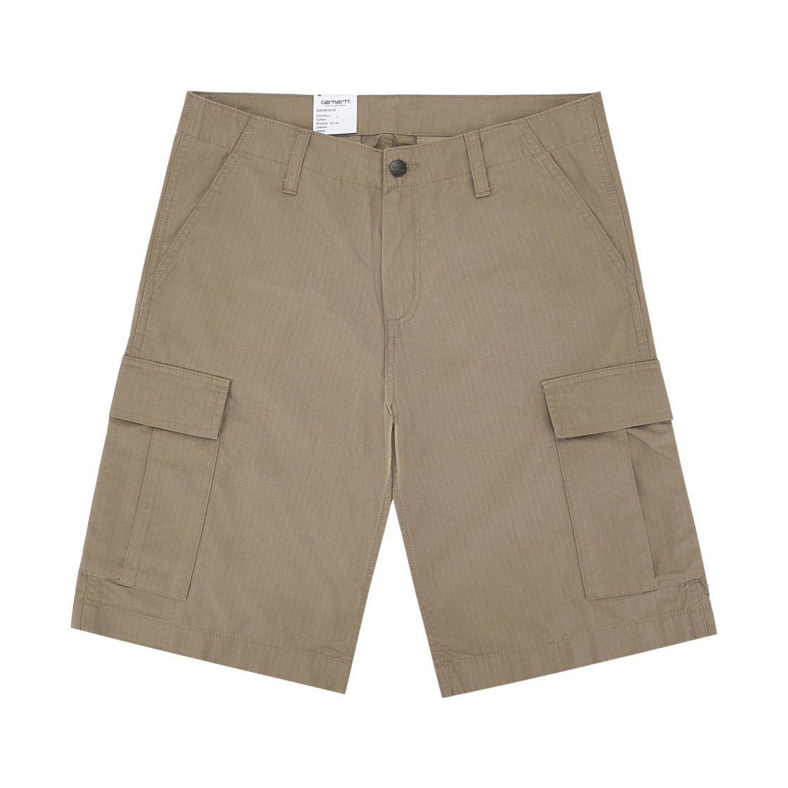 I028246-8Y-02 Carhartt WIP Columbia Ripstop Regular Cargo Shorts Leather Rinsed