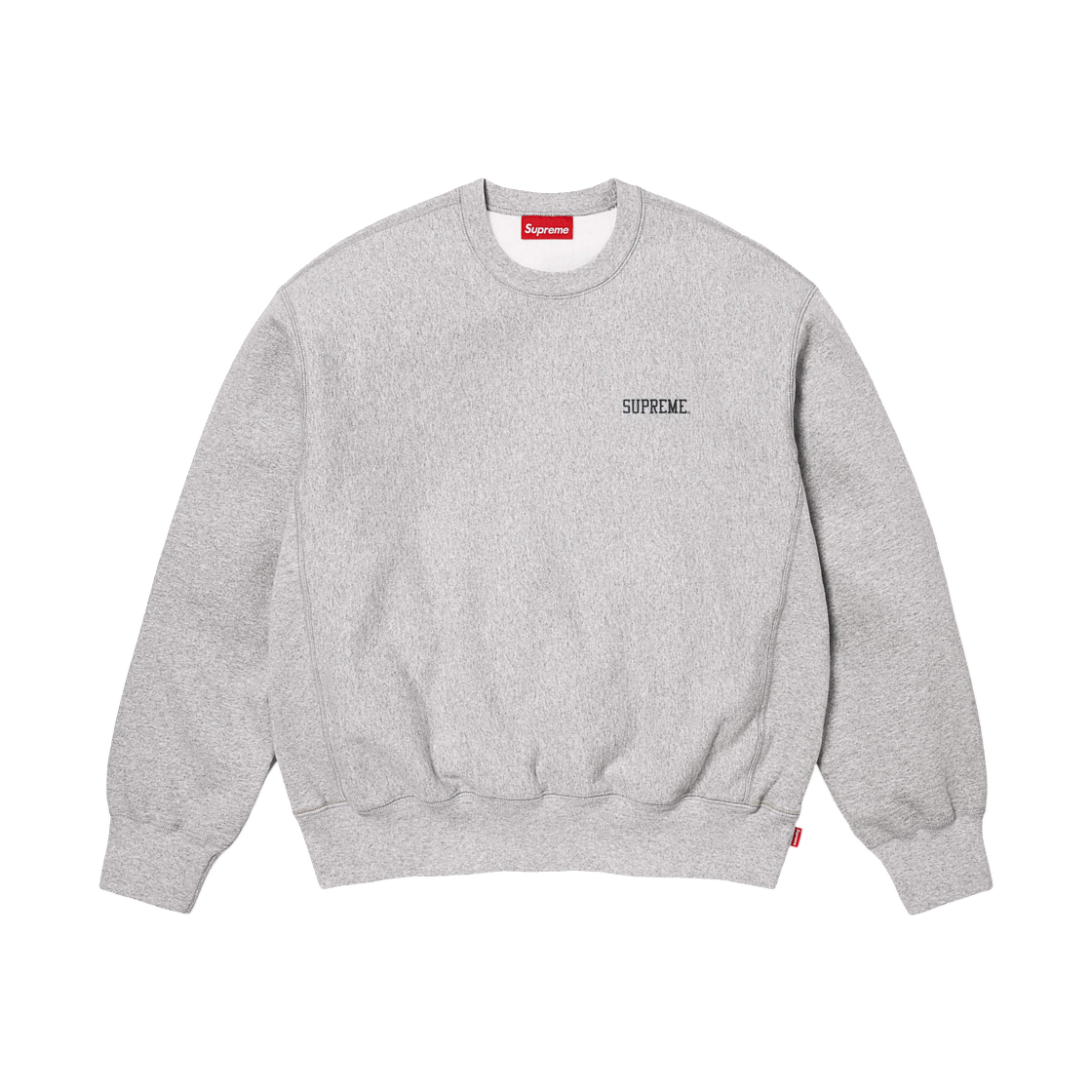 - Supreme Washed Crewneck Heather Grey - 26SS