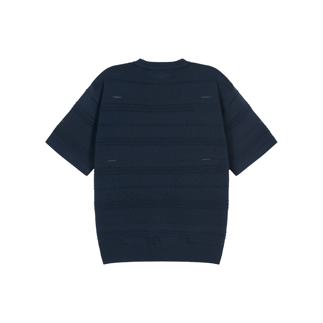 지오송지오 멀티 텍스쳐 크루넥 니트 네이비 ZI3KT310NY(ZIOSONGZIO Multi Texture Crewneck Knit Navy) - 2