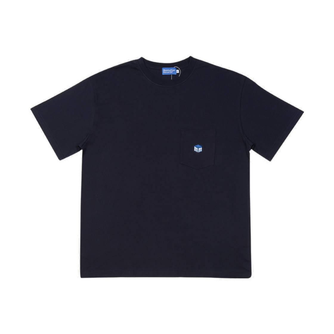 맨하탄 레코즈 라인 로고 포켓 티 - 네이비(Manhattan Records Line Logo Pocket Tee - Navy)