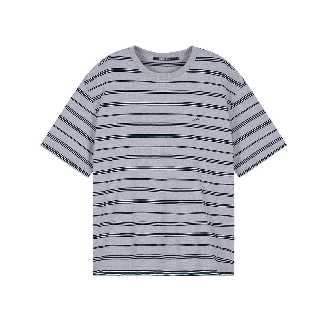 지오송지오 아나톨 아트워크 스트라이프 티셔츠 그레이 ZI3TS379GY(ZIOSONGZIO Anatole Artwork Stripe T Shirt Gray) - 2