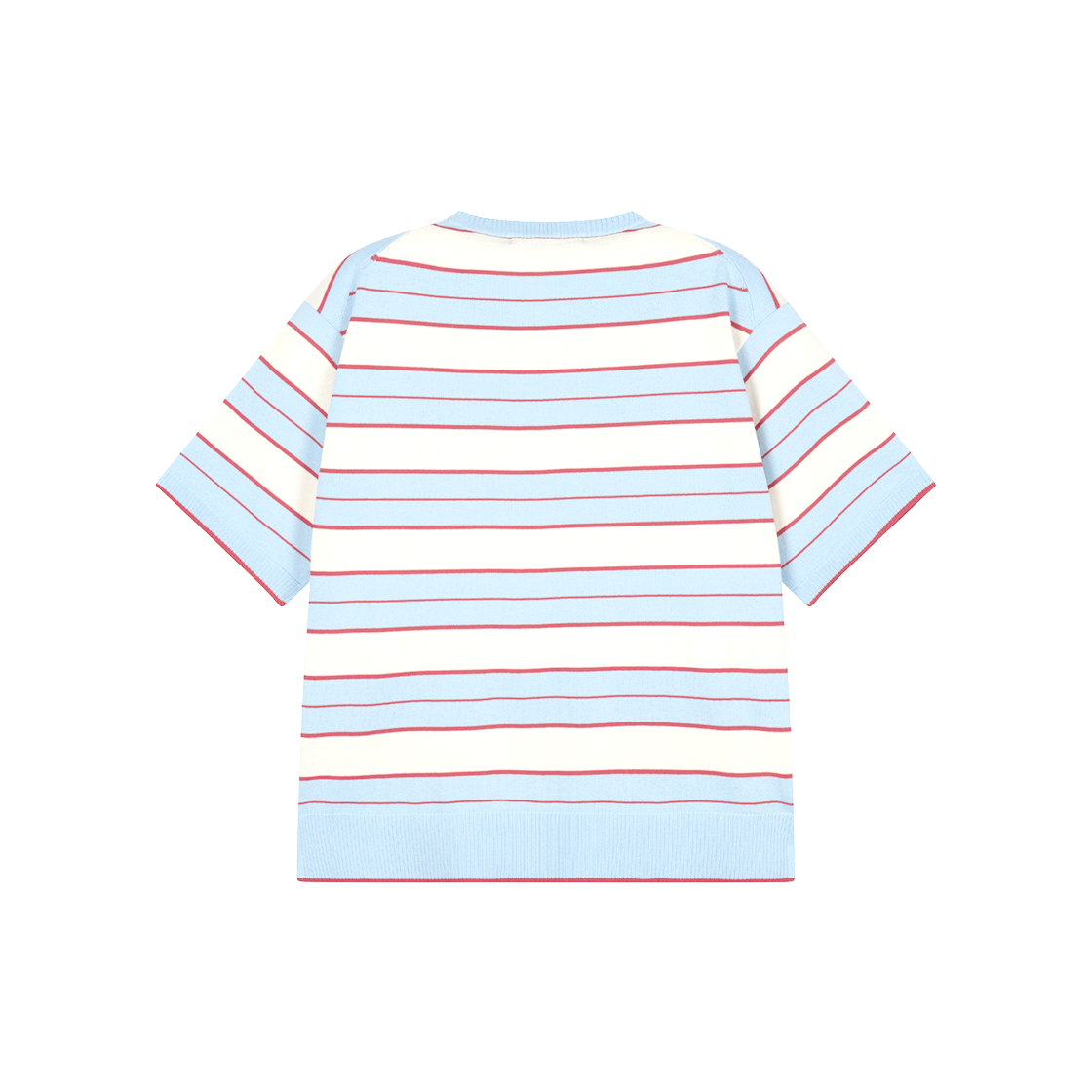 지오송지오 멀티 스트라이프 크루넥 니트 스카이 블루 ZI3KT303SB(ZIOSONGZIO Multi Stripe Crewneck Knit Sky Blue) - 2