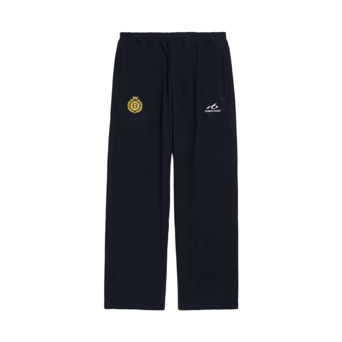 777708TUVZ61000 Balenciaga Soccer Baggy Sweatpants Black