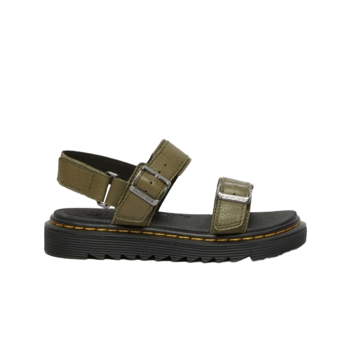 27252355 (Kids) Dr. Martens Kyle Leather Sandals Olive
