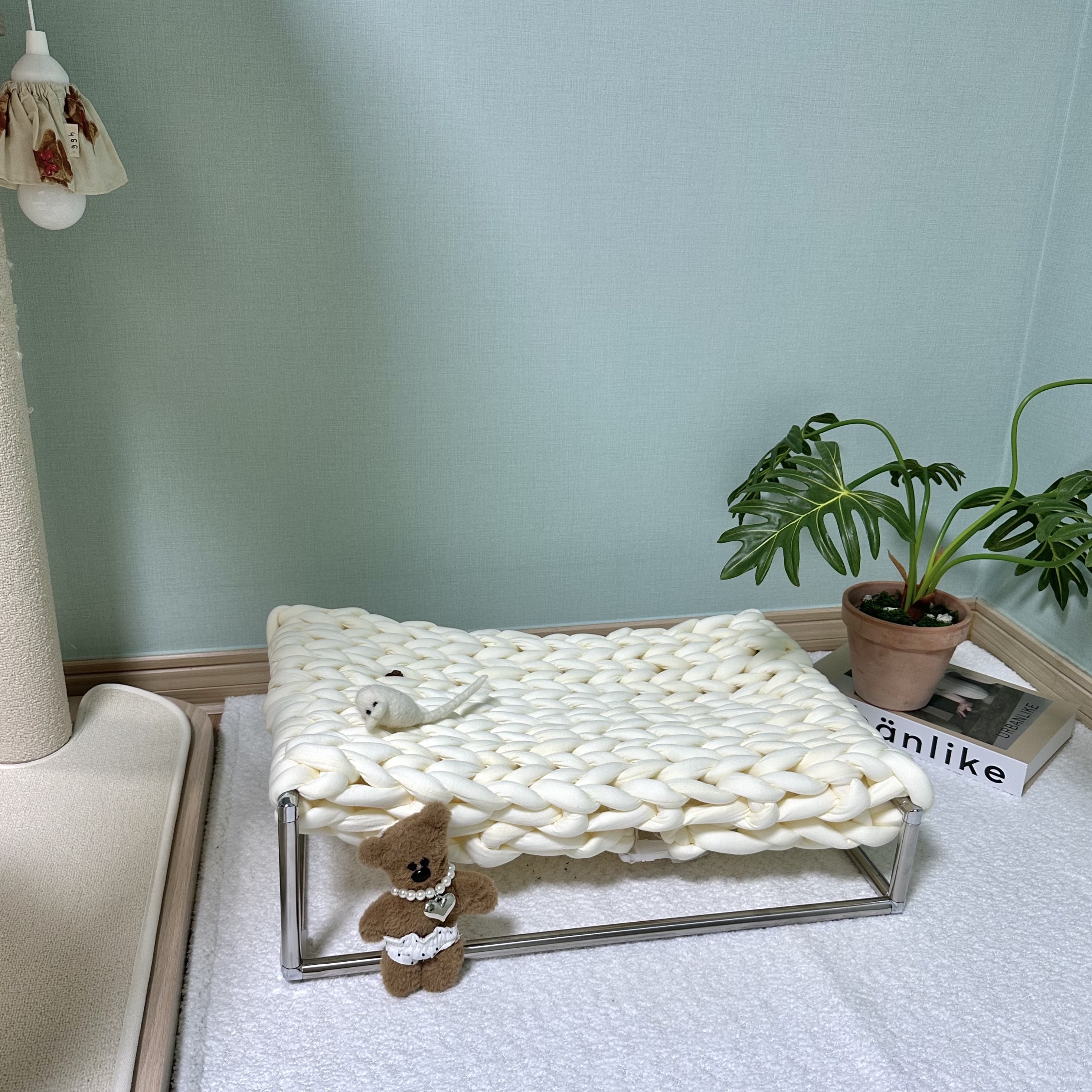 [KREAM 단독] gottagohome handmade Cat Knit hammock 착용 스타일 - 2
