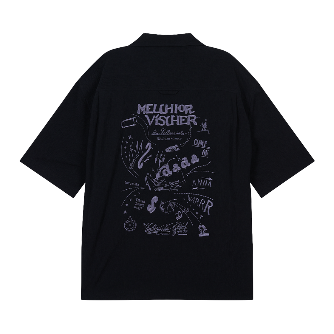 지오송지오 다다이즘 하프 셔츠 블랙 ZI3SH306BK(ZIOSONGZIO Dadaism Half Shirt Black)