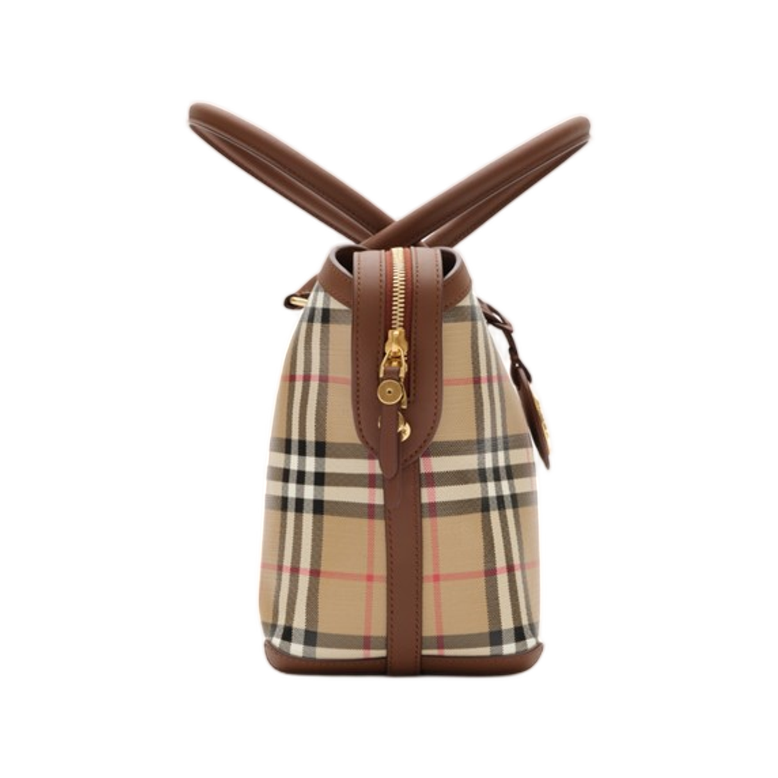 버버리 스몰 체크 집 토트 아카이브 베이지(Burberry Small Check Zip Tote Archive Beige) - 2