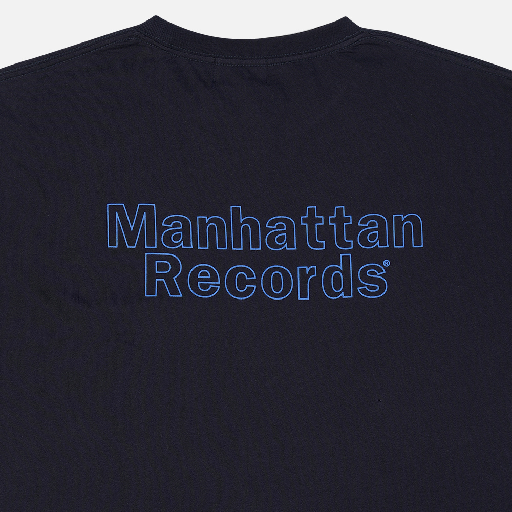 맨하탄 레코즈 라인 로고 포켓 티 - 네이비(Manhattan Records Line Logo Pocket Tee - Navy) - 6