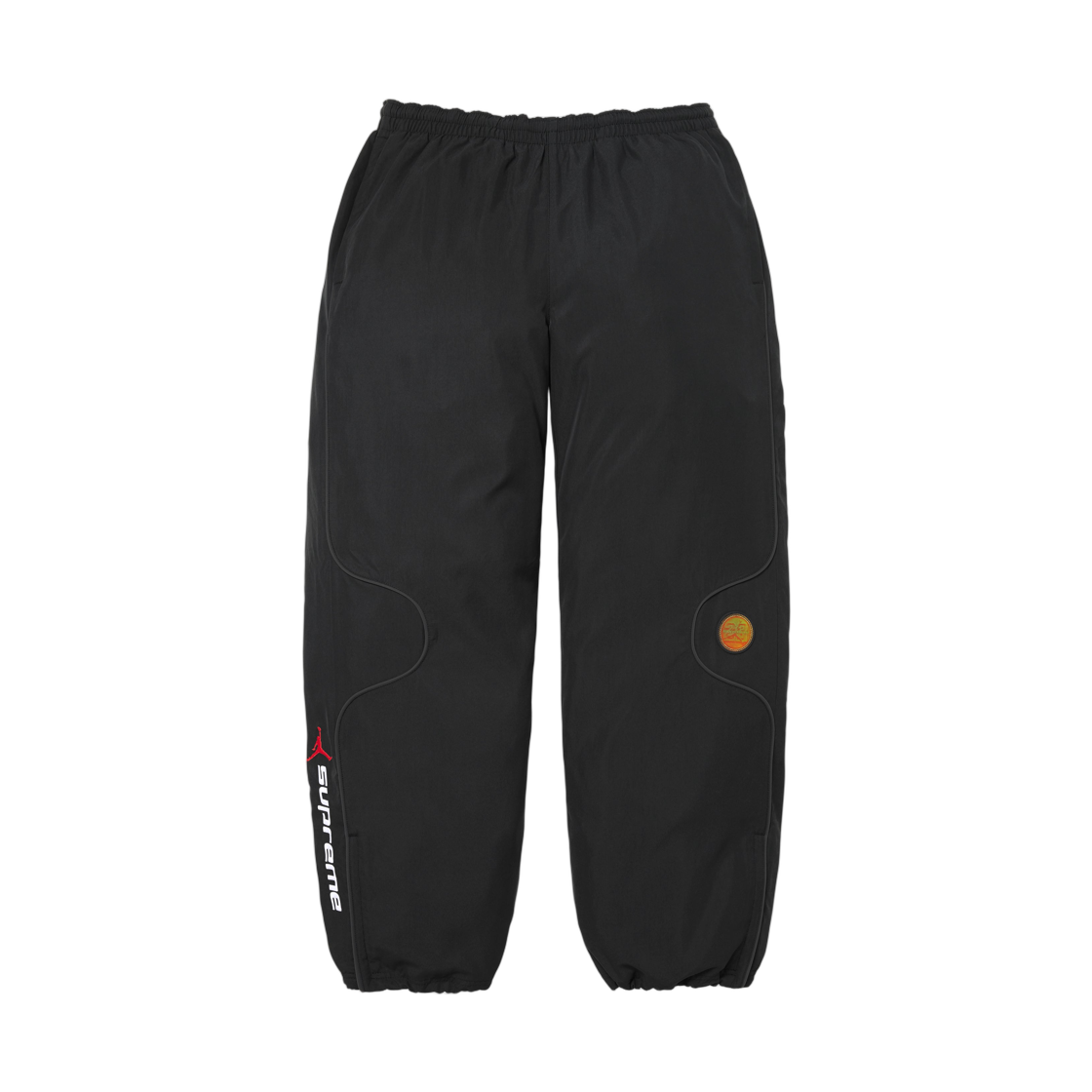 슈프림 로고 테이핑 트랙 팬츠 블랙 - 26SS | Supreme | KREAM
