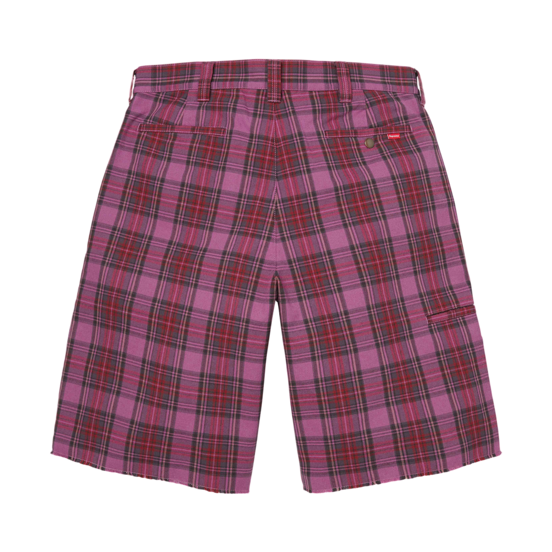 슈프림 워크 쇼츠 퍼플 플레이드 - 26SS(Supreme Work Short Purple Plaid - 26SS) - 2
