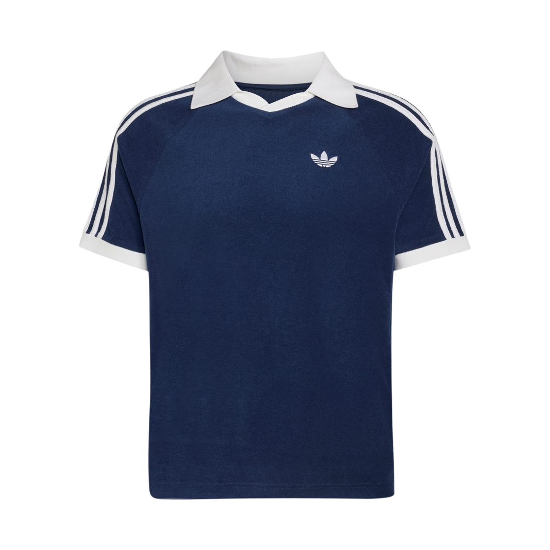 KW7398 Adidas Terry Polo Shirt Night Indigo - KR Sizing